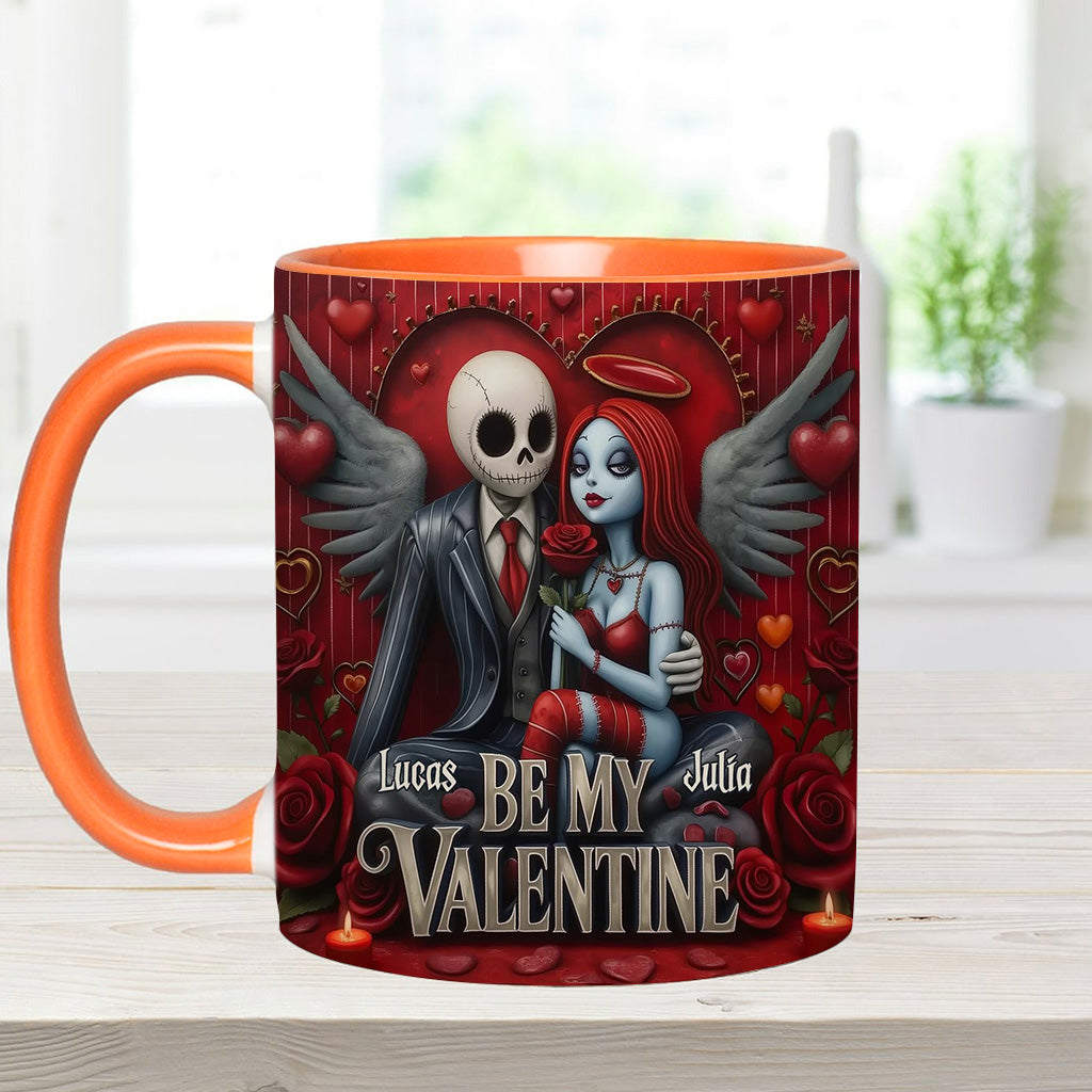 Spooky Be My Valentine - Personalized Accent Mug - Gift For Couples, Movie Fans | NL122