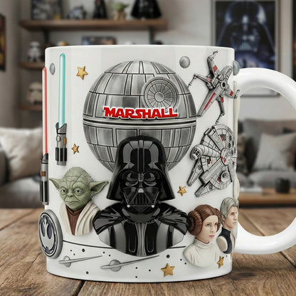 Stwa Dark Side & Legends - Personalized White Edge-to-Edge Mug - Gift For Fan Movies HH01