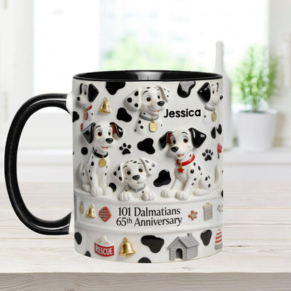 DSNY One Hundred One Dogs 65th Anniversary - Personalized Accent Mug - Gift For Movie Fans Nl122