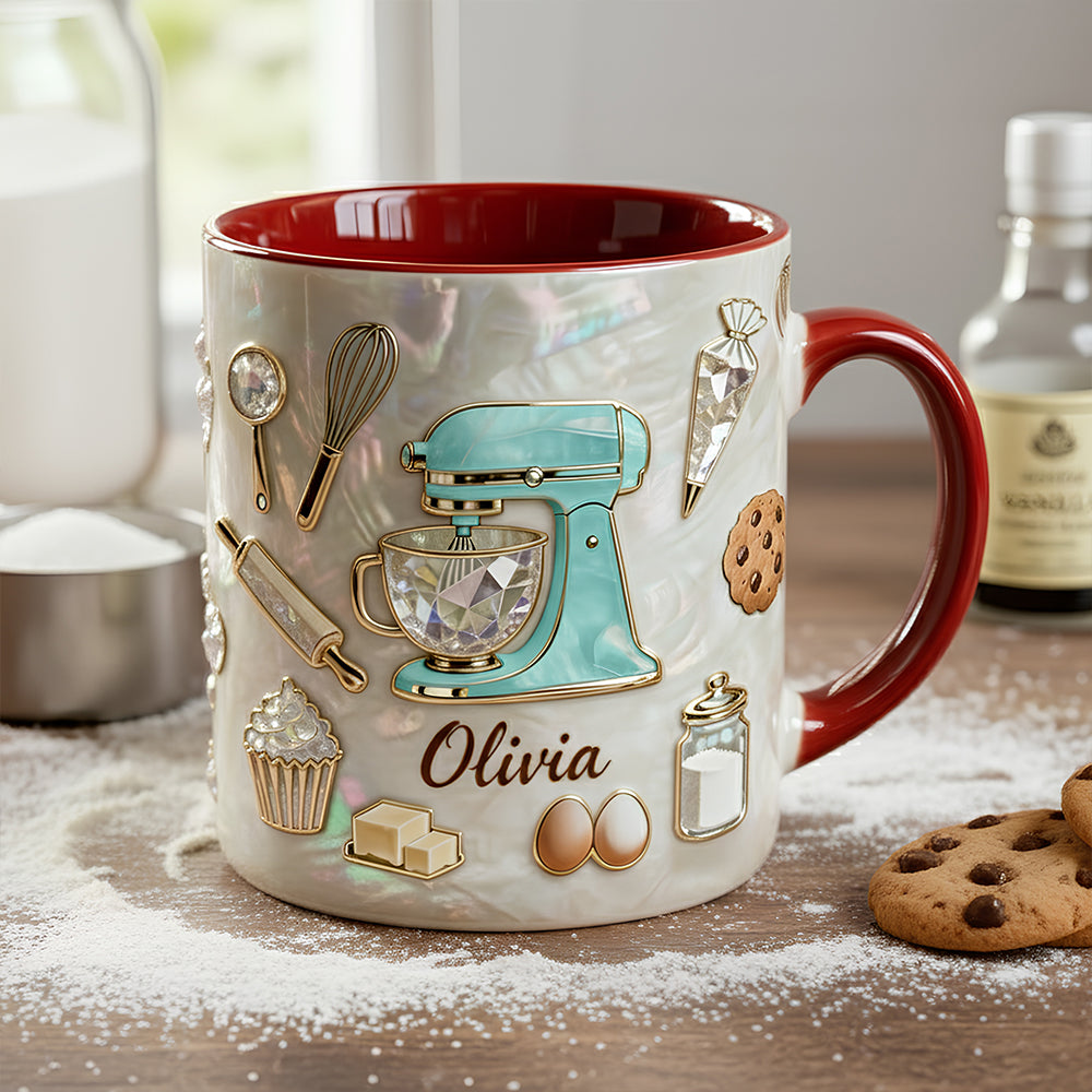 Baker's Dream - Personalized Accent Mug - Gift For Baking Lover | HH01