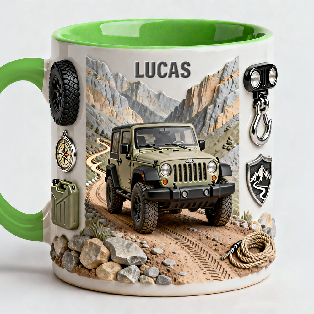 Off-Road Adventure - Personalized Accent Mug - Gift For Off-Road Lovers | NL122