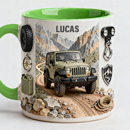 Off-Road Adventure - Personalized Accent Mug - Gift For Off-Road Lovers | NL122