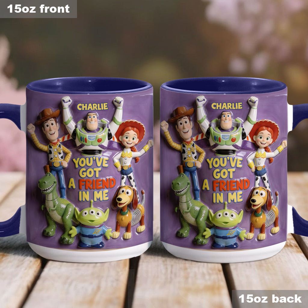 DSNY Cow Boy Story You've Got A Friend In Me - Personalized Accent Mug - Gift For Fan Movies HH01