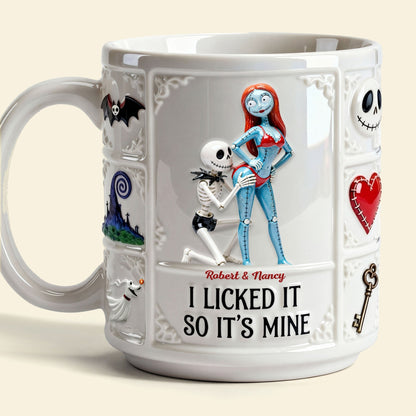 Spooky I Licked It So It's Mine - Personalized Ceramic Mug - Gift For Couples, Movie Fans NL122
