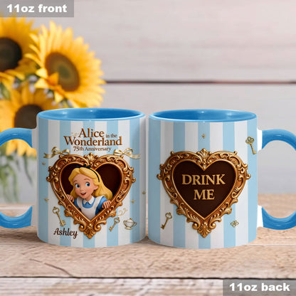 DSNY Girl In Wonderland 76th Anniversary - Personalized Accent Mug - Gift For Movie Fans NL122