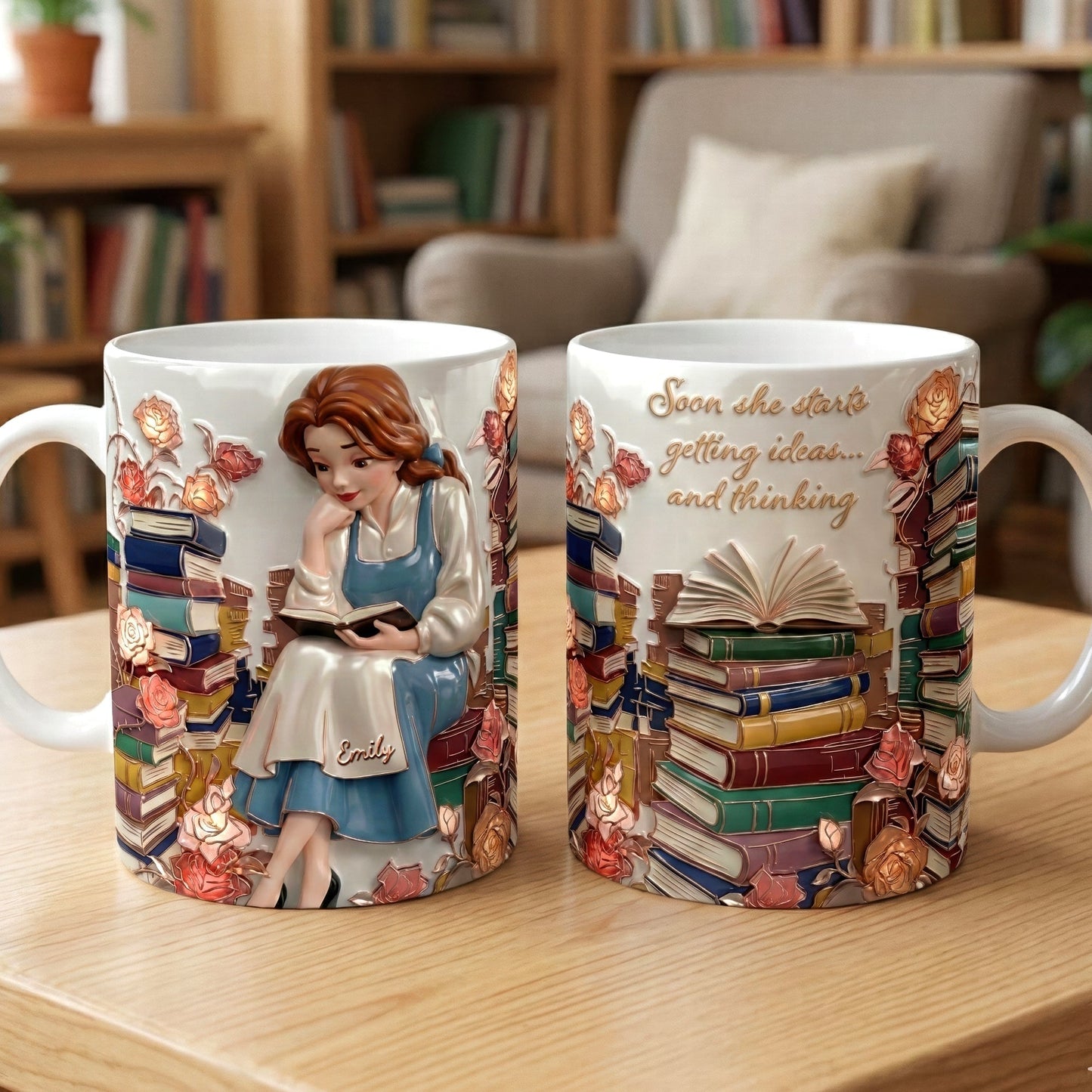 Just A Girl Who Loves Books - Personalized Ceramic Mug - Gift For Her, Book Lovers | NL122