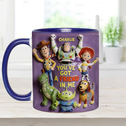 DSNY Cow Boy Story You've Got A Friend In Me - Personalized Accent Mug - Gift For Fan Movies HH01