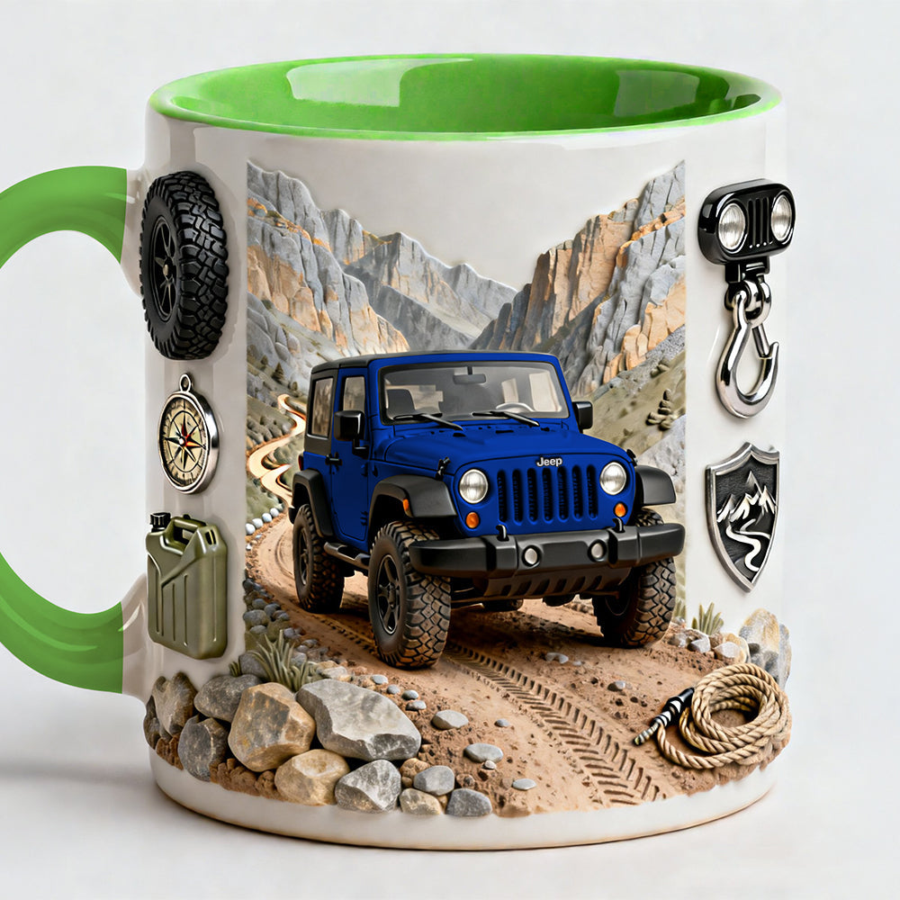 Off-Road Adventure - Personalized Accent Mug - Gift For Off-Road Lovers | NL122