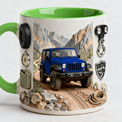 Off-Road Adventure - Personalized Accent Mug - Gift For Off-Road Lovers | NL122