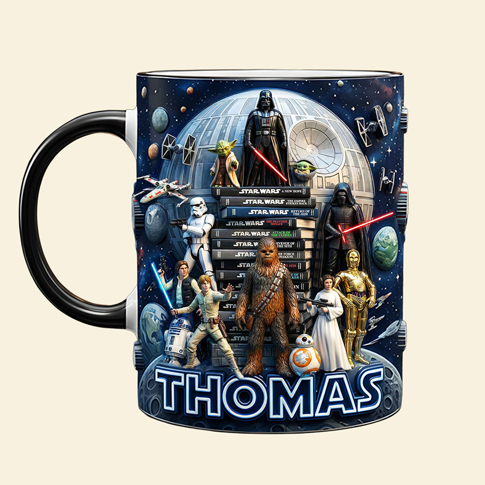 Stwa Galaxy Star Characters - Personalized Accent Mug - Gift For Movie Fans NL122