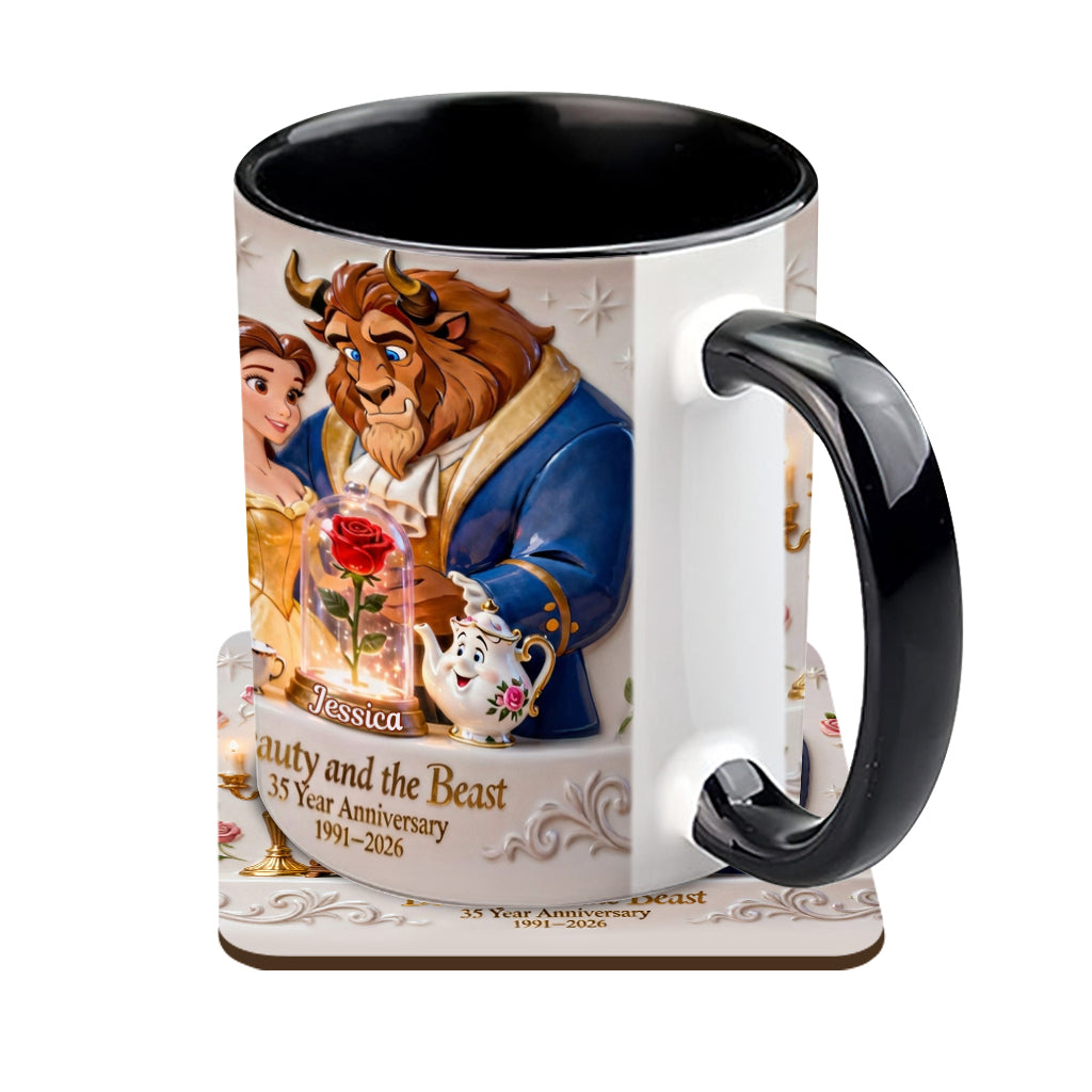 DSNY Fairy Tale 35th Anniversary - Personalized Accent Mug - Gift For Couples, Movie Fans NL122
