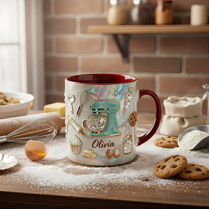 Baker's Dream - Personalized Accent Mug - Gift For Baking Lover | HH01
