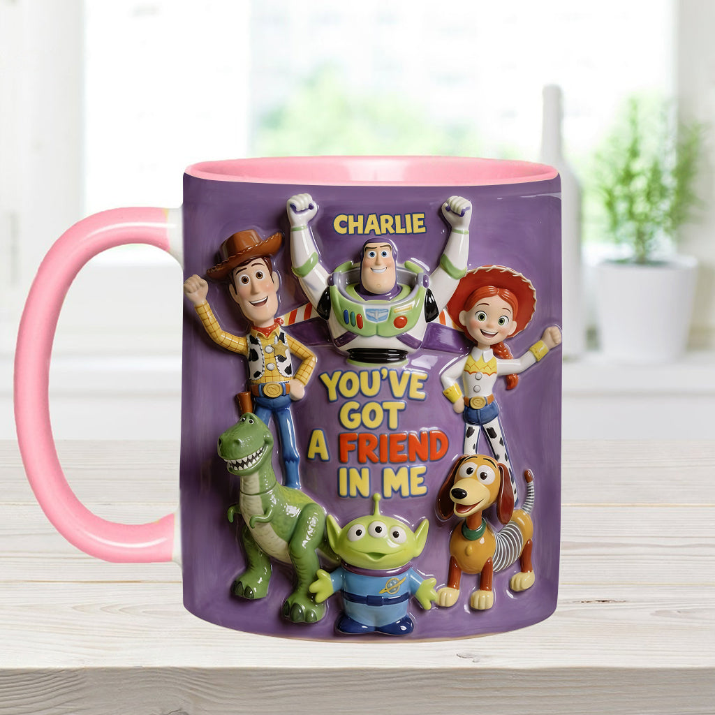 DSNY Cow Boy Story You've Got A Friend In Me - Personalized Accent Mug - Gift For Fan Movies HH01