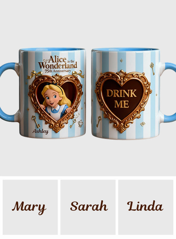 DSNY Girl In Wonderland 76th Anniversary - Personalized Accent Mug - Gift For Movie Fans NL122
