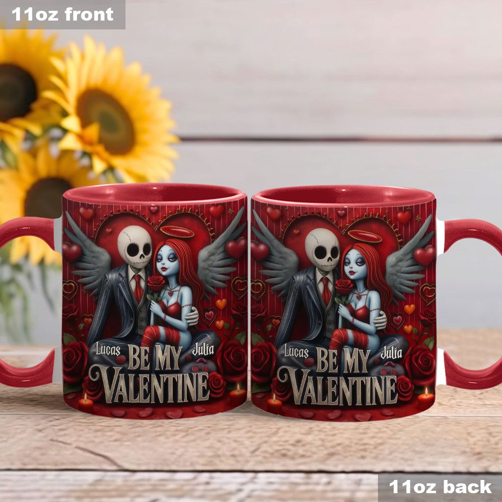 Spooky Be My Valentine - Personalized Accent Mug - Gift For Couples, Movie Fans | NL122