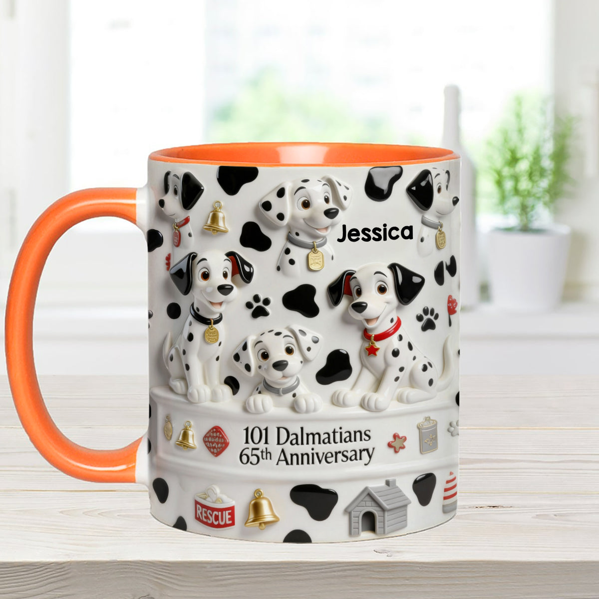 DSNY One Hundred One Dogs 65th Anniversary - Personalized Accent Mug - Gift For Movie Fans Nl122