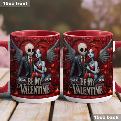 Spooky Be My Valentine - Personalized Accent Mug - Gift For Couples, Movie Fans | NL122