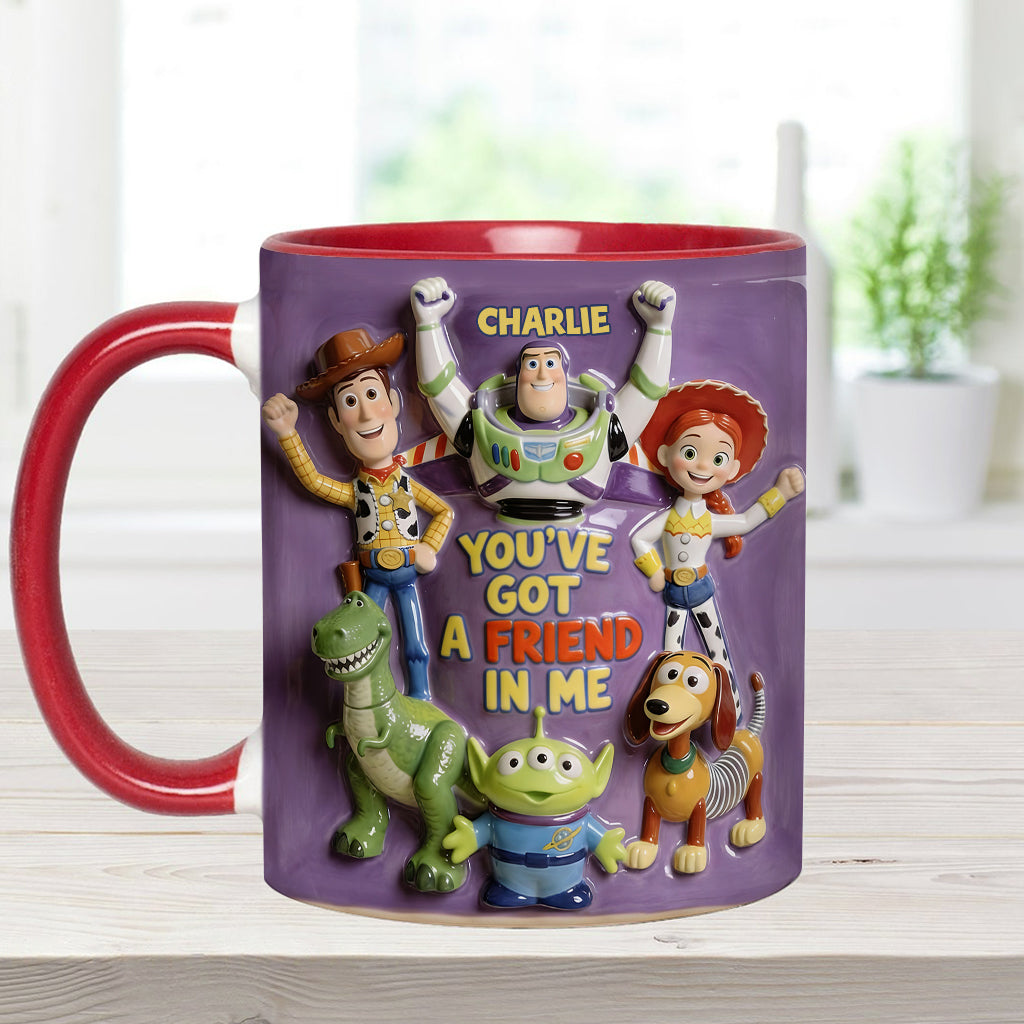 DSNY Cow Boy Story You've Got A Friend In Me - Personalized Accent Mug - Gift For Fan Movies HH01