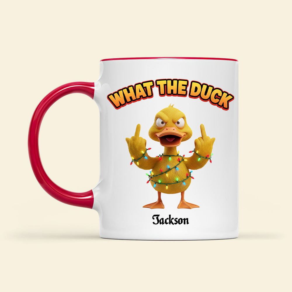 Funny Holiday Duck Coffee Mug - Personalized Gifts For Duck Lovers 03namg031125