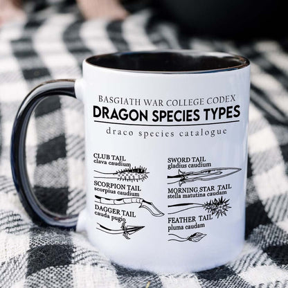 Gifts For Book Lover Coffee Mug Dragon Species Types 03HUHN120324