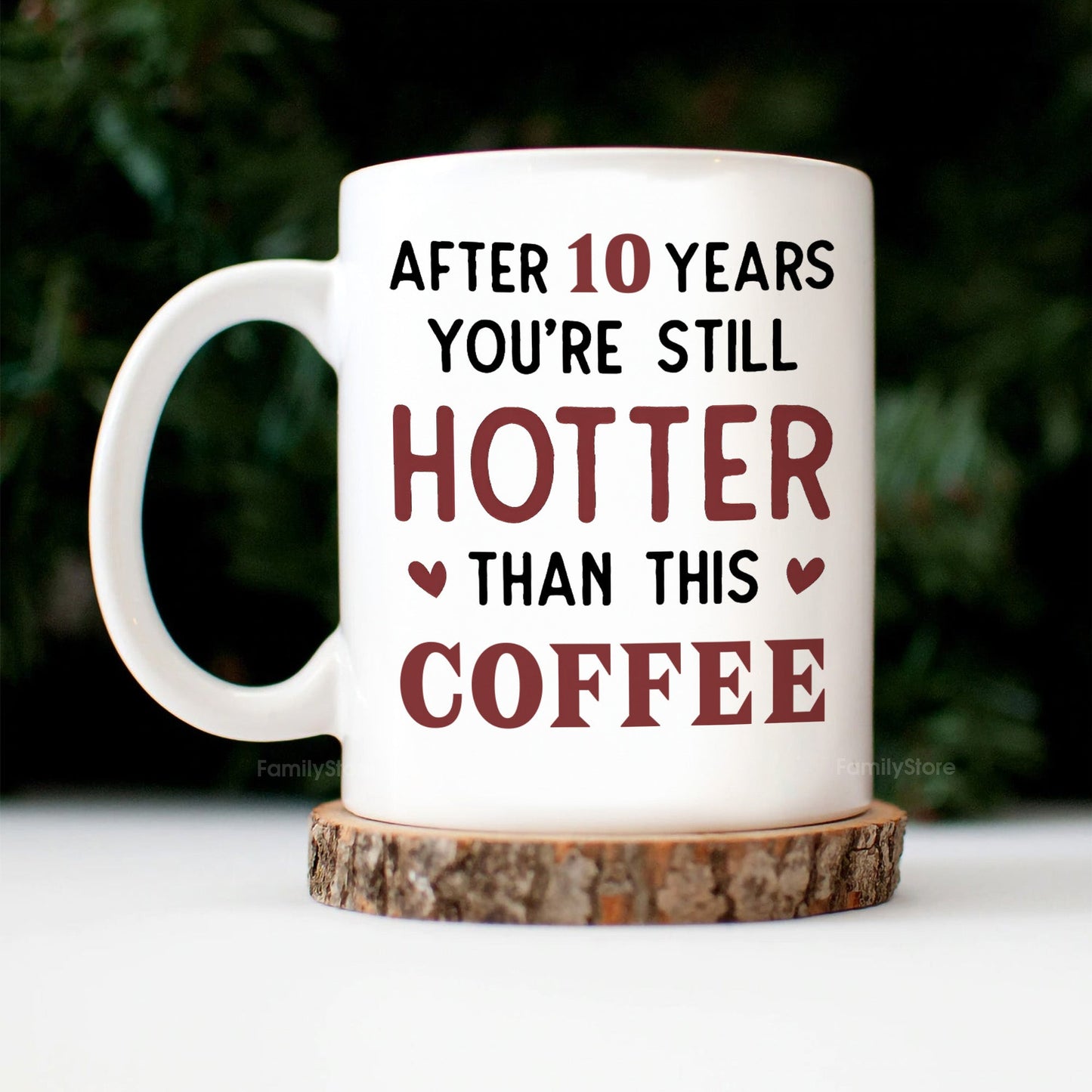 You And Me After 20 Years You're Still Hotter Than This Coffee - Personalized Ceramic Mug - Gift For Couple, Husband Wife - CL30 NH96
