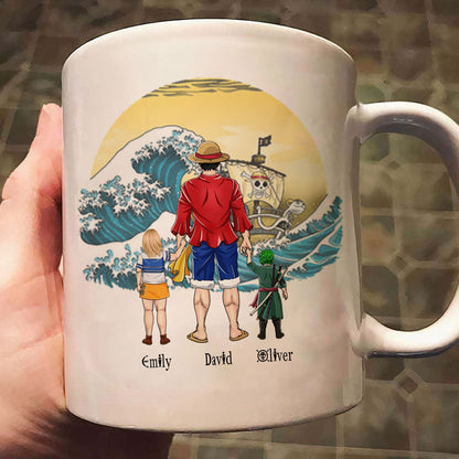 One Piece Dad Always My Captain Forever My Nakama - Gift For Dad - Personalized Ceramic Mug CL11