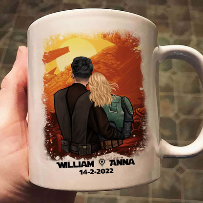 Stwa I Love You To The Death Star And Beyond - Gift For Couple - Personalized Ceramic Mug - CL19 NH96