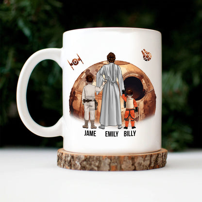 Stwa This Mom Needs Her Coffee On The Dark Side - Gift For Mom - Personalized Ceramic Mug - CL08 NA94