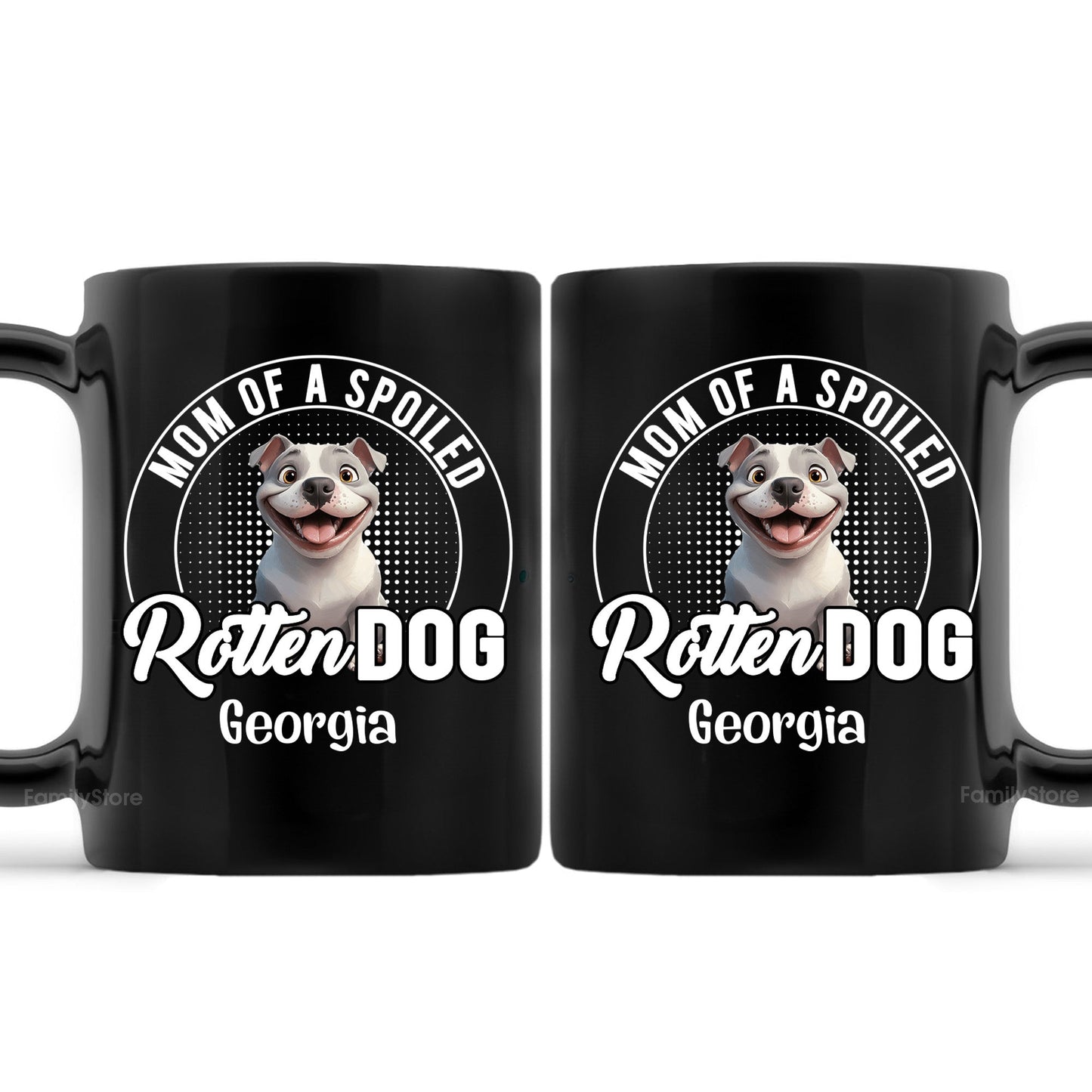 Lovely Spoiled Rotten Dog Chibi Cartoon - Personalized Mug - Gift for Pet Owners, Dog Lovers | CLP15.v3 HH01