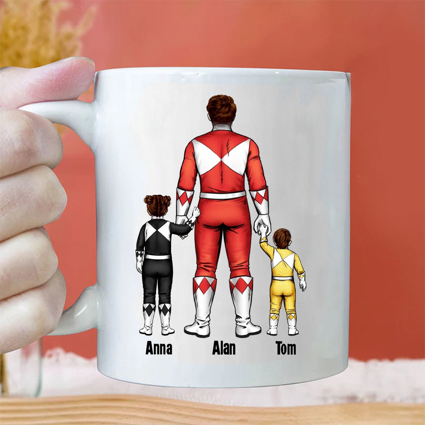 To The World You May Just Be A Dad But To Us You're A Hero - Gift For Dad - Personalized Ceramic Mug - CL21 NA94