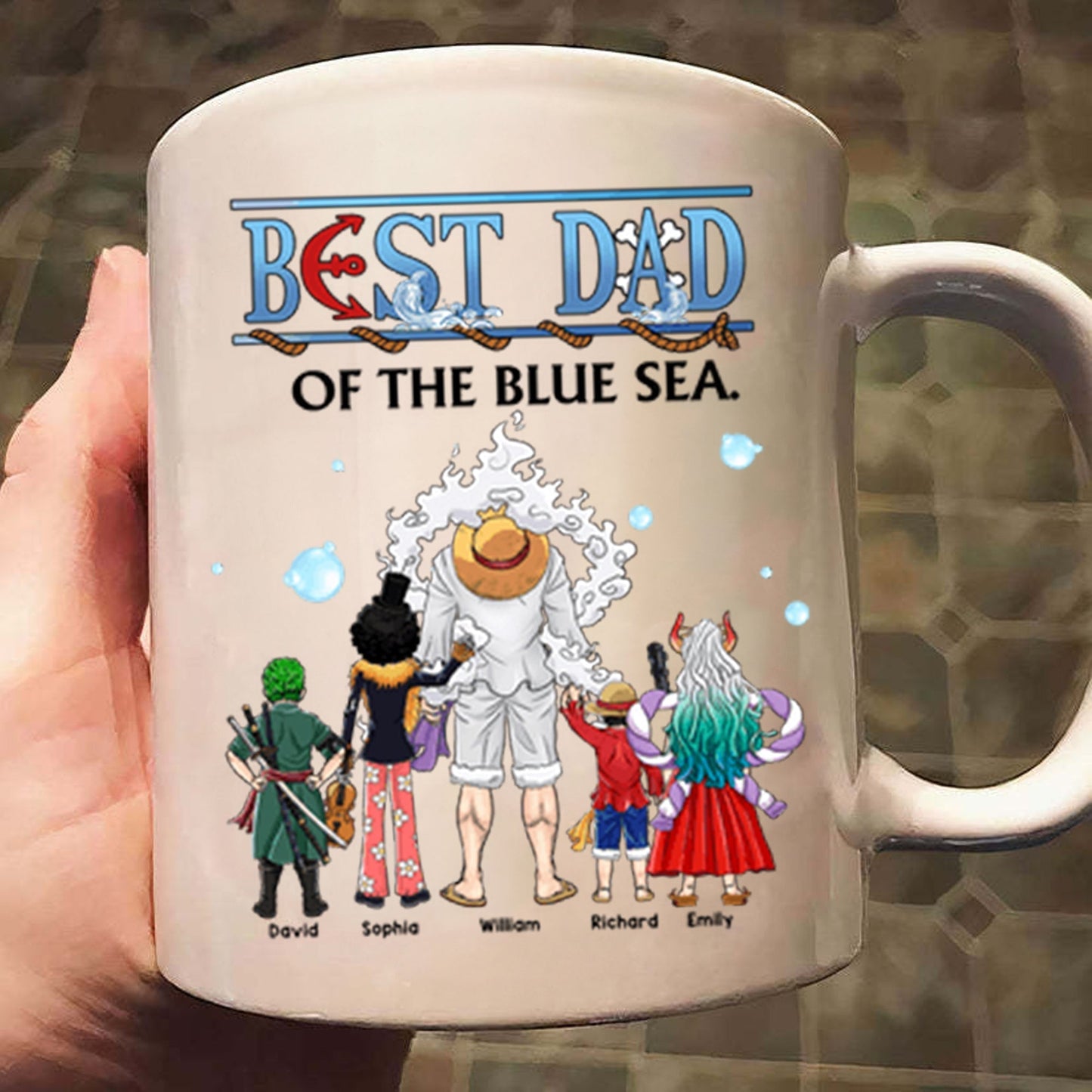 One Piece Best Dad Of The Blue Sea - Gift For Dad - Personalized Ceramic Mug - CL11 NA94