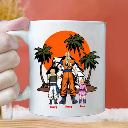 Dragon Ball Mommy We Love You Jusst Saiyan - Gift For Mom - Personalized Ceramic Mug - CL03 NH96