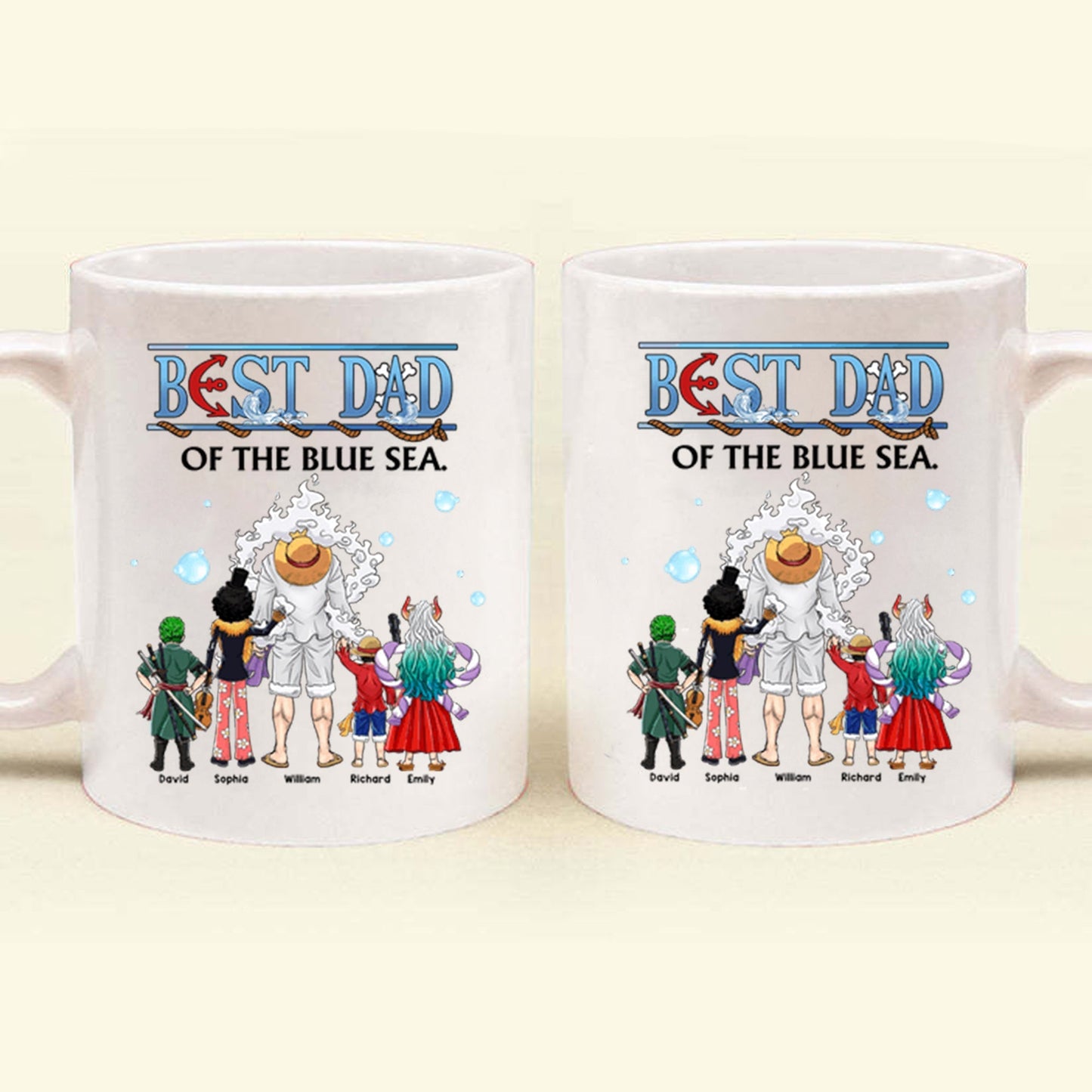 One Piece Best Dad Of The Blue Sea - Gift For Dad - Personalized Ceramic Mug - CL11 NA94