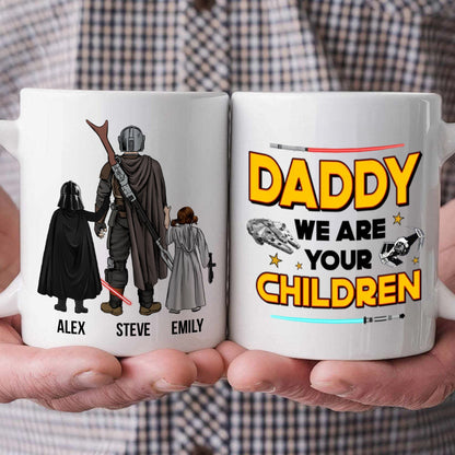 Stwa Galaxy Dad We Are Your Children - Gift For Father's Day - Personalized Ceramic Mug