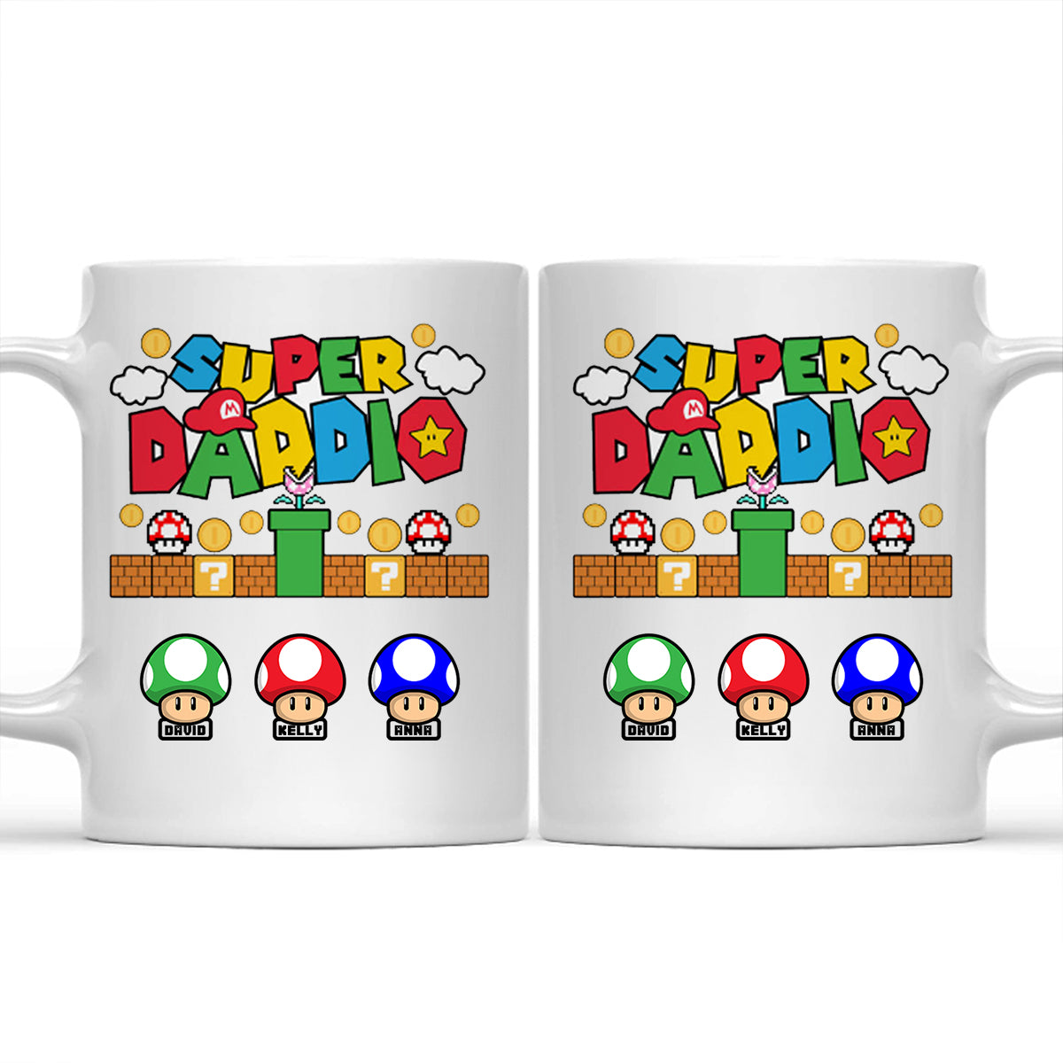 Funny Super Daddio Gift For Father's Day Personalized Ceramic Mug