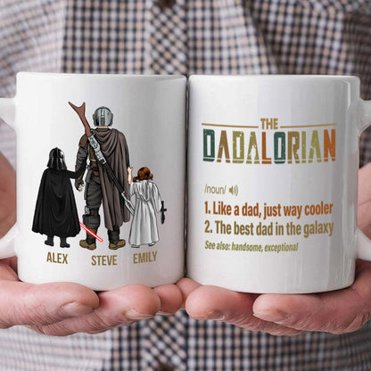 Stwa The Definition Of A Dadalorian - Gift For Father's Day - Personalized Ceramic Mug