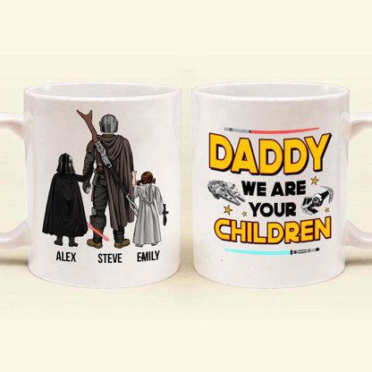 Stwa Galaxy Dad We Are Your Children - Gift For Father's Day - Personalized Ceramic Mug