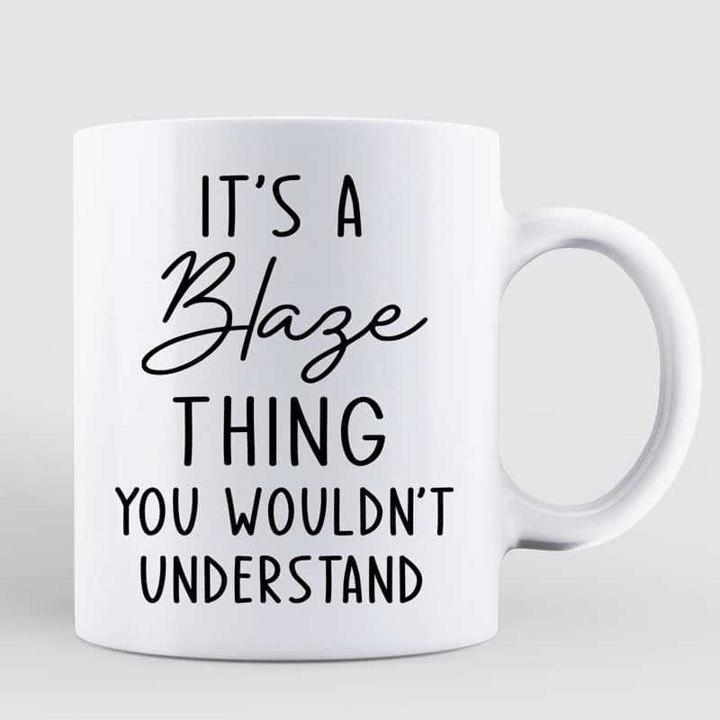 A Thing You Wouldn't Understand Family Name Personalized White Mug
