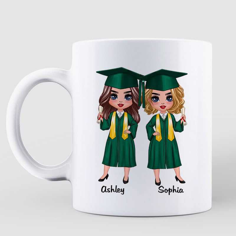 Did It Senior Doll Graduation Gift Best Friends Personalized Mug