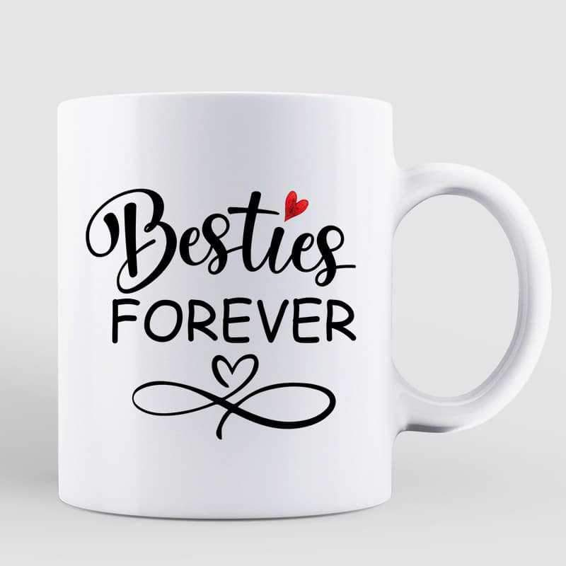 Doll Girls Sitting Under Tree Gift For Besties Sisters Siblings Personalized Mug