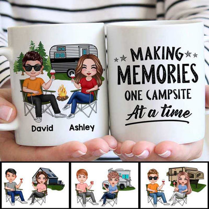 Doll Couple Camping Gift For Him For Her Personalized Mug