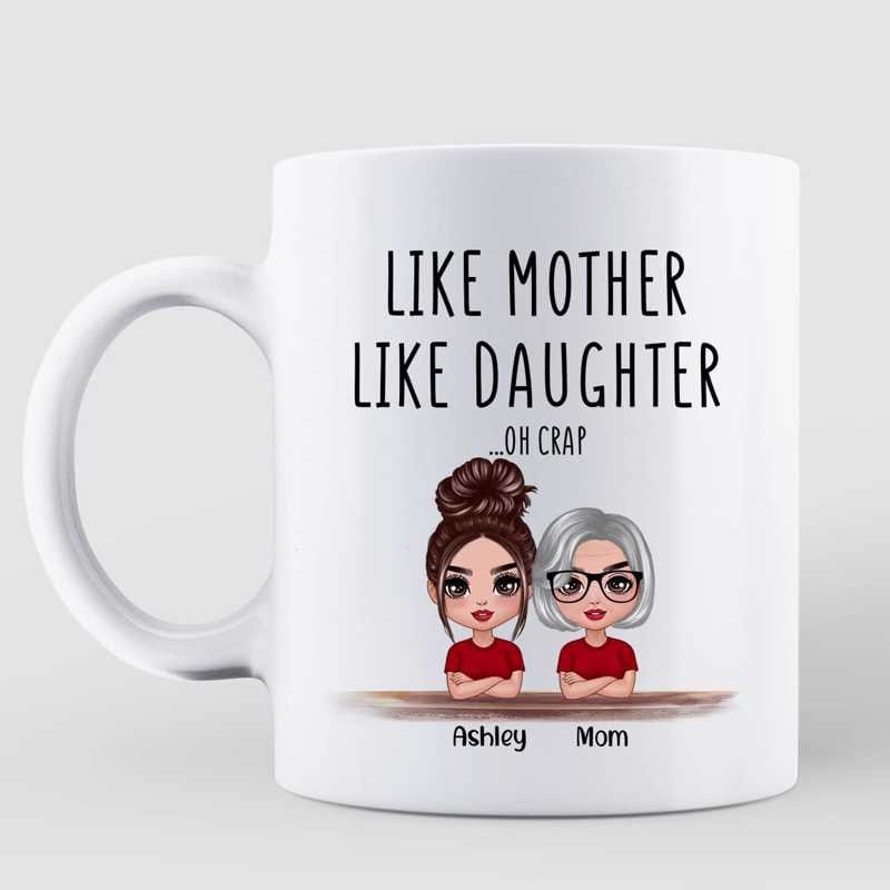 Doll Family Like Father Mother Like Son Daughter Gift Personalized Mug