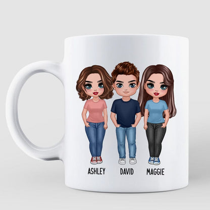 Doll Life Is Better Brothers Sisters Family Gift Personalized Mug
