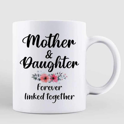 Doll Women Gift For Mother Mom And Daughters Sitting Under Tree Personalized Mug