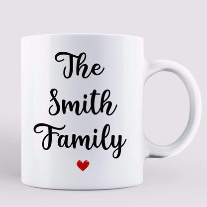 Family Couple Husband Wife Kids Dog Cat Personalized Mug