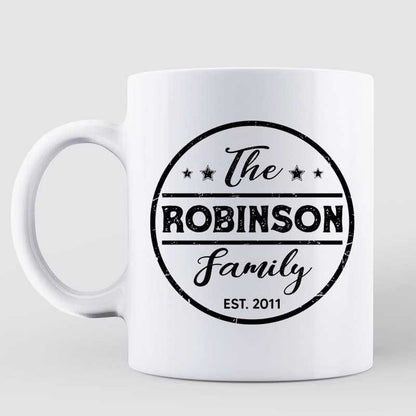 Family Name Personalized Coffee Mug
