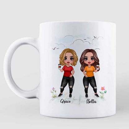 Flower Under Sky Doll Besties Best Friends Sisters Personalized Mug