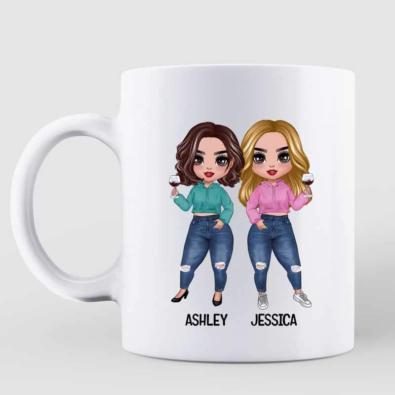 I Smile Because You're My Sister Bestie Doll Personalized Mug