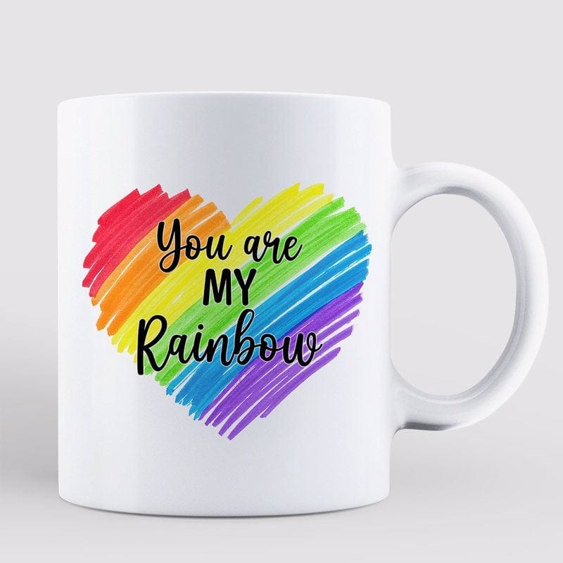 LGBT Doll Couple Under Tree Personalized Mug