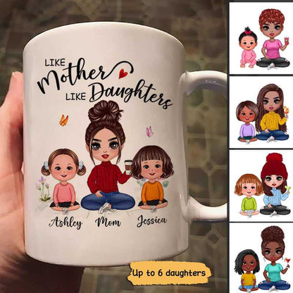 Like Mother Like Daughters Doll Kids Personalized Mug
